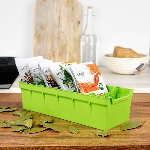 Organizer Pojemnik na Przyprawy Dzielony VILDE 6 Komór 30 x 13 cm