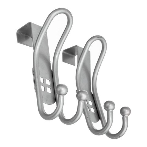 Wieszak na Drzwi Podwójny 2 szt. ORION Stal Nierdzewna 10 cm