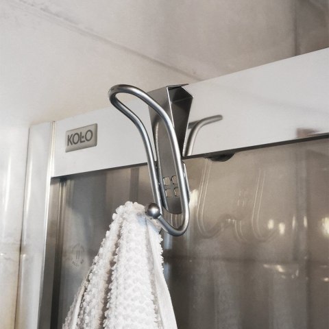 Wieszak na Drzwi Podwójny 2 szt. ORION Stal Nierdzewna 10 cm