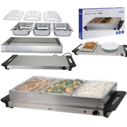 Podgrzewacz Elektryczny Bufet 3 Wkłady 65 x 27 cm EXCELLENT ELECTRICS