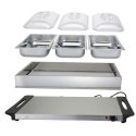 Podgrzewacz Elektryczny Bufet 3 Wkłady 65 x 27 cm EXCELLENT ELECTRICS