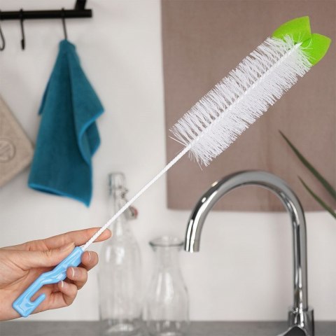 Szczotka do Butelek Wąskich Naczyń z Gąbką Długa Myjka 41 cm ORION