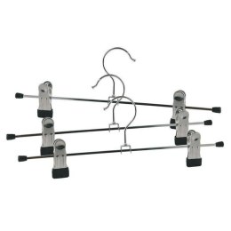 Wieszak na Spodnie z Klipsami 3 szt. ORION Regulowane Metalowe