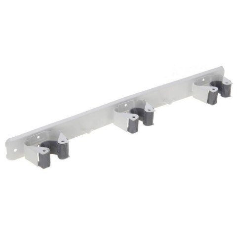 Wieszak na Mopa Potrójny Metalowy PROGARDEN Ścienny 3 Uchwyty 35 cm