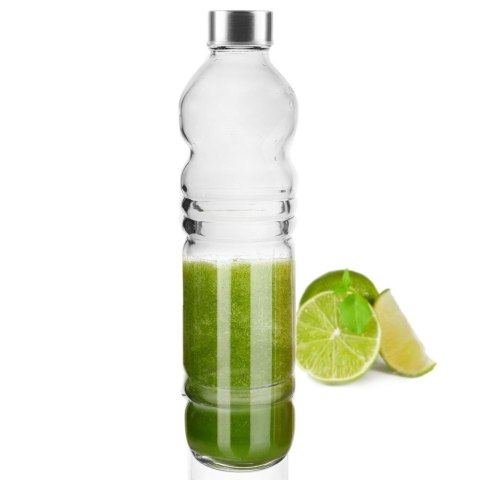 Butelka na Wodę Sok ORION Szklana 1,1 L Szczelna z Uszczelką