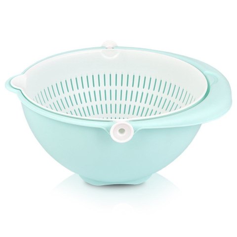 Miska z Obrotowym Cedzakiem ORION 25 cm Bez BPA do Mycia i Odcedzania