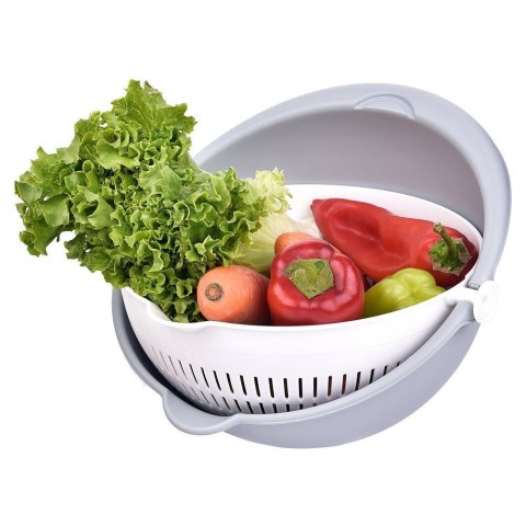 Miska z Obrotowym Cedzakiem ORION 25 cm Bez BPA do Mycia i Odcedzania