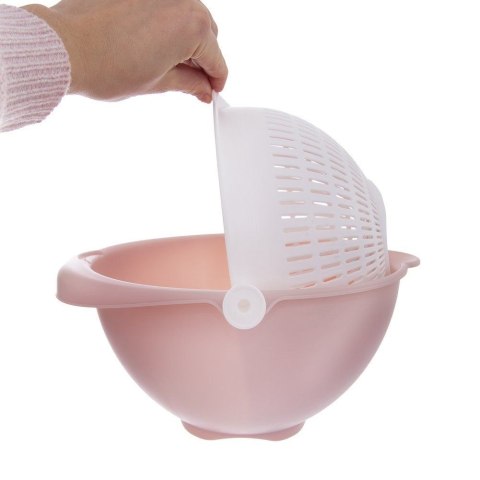 Miska z Obrotowym Cedzakiem ORION 25 cm Bez BPA do Mycia i Odcedzania