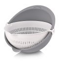 Miska z Obrotowym Cedzakiem ORION 25 cm Bez BPA do Mycia i Odcedzania