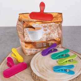 Klipsy do Torebek EXCELLENT 7 szt. 2 Rozmiary Mix Kolorów Szczelność