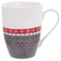 Kubek porcelanowy w serca zestaw komplet kubków do kawy herbaty 340 ml 2 sztuki