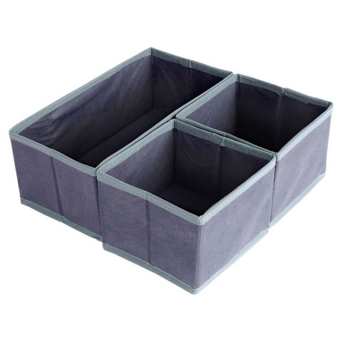 Organizer do Szuflady Modułowy 3 el STORAGE SOLUTIONS Szary Składany