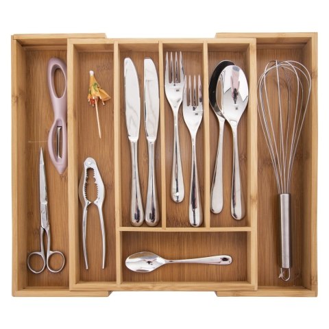 Wkład na Sztućce do Szuflady ORION Bambus Rozsuwany 26-40 cm