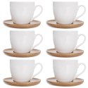 Filiżanka porcelanowa filiżanki zestaw filiżanek do kawy espresso 100 ml 6 sztuk