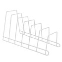 Stojak na Pokrywki do Garnków 34 x 17 cm ORION Metalowy Biały na 6 Pokrywek