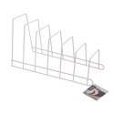 Stojak na Pokrywki do Garnków 34 x 17 cm ORION Metalowy Biały na 6 Pokrywek