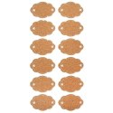 Etykiety Samoprzylepne na Słoiki ORION 12 szt. Korkowe Chmurki Opisowe