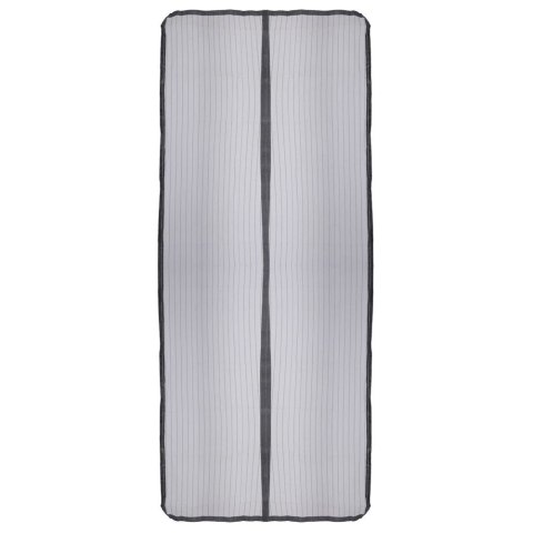 Moskitiera na Drzwi Czarna 210 x 100 cm Magnetyczna Poliester PROGARDEN