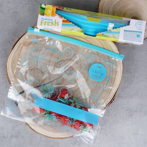 Woreczki Strunowe do Żywności 3 L 10 szt. EXCELLENT HOUSEWARE Duże