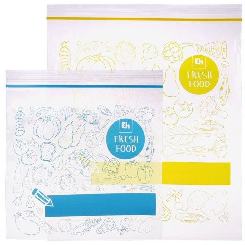 Woreczki Strunowe do Żywności 40 szt. EXCELLENT HOUSEWARE Dwa Rozmiary