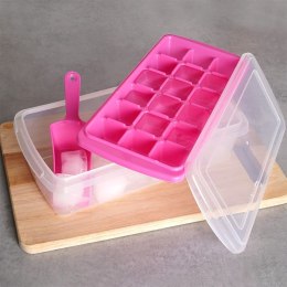 Forma do Kostek Lodu EXCELLENT Pojemnik Łopatka Silikonowe Dno 18 szt.