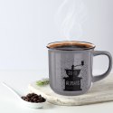 Kubek do Kawy Ceramiczny Szary 370 ml ORION z Dekorem do Zmywarki