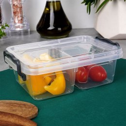 Pojemnik na Żywność Dzielony 500 ml ORION Lunchbox z Klipsami 16,5 x 11 cm