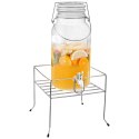 Stojak pod Słój z Kranikiem na Napoje Stalowy Solidny ORION 20,5 x 20,5 cm