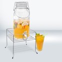 Stojak pod Słój z Kranikiem na Napoje Stalowy Solidny ORION 20,5 x 20,5 cm
