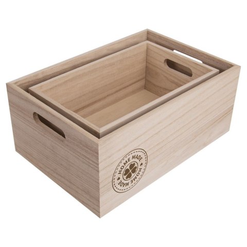 Skrzynka Drewniana HOME MADE Owoce Warzywa 26 x 16 x 11 cm ORION