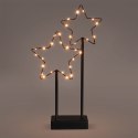 Gwiazda świecąca / lampka stołowa metalowa czarna 30 LED 40 cm