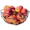 Koszyk na Owoce Metalowy Czarny ORION RADKA Praktyczny na Co Dzień