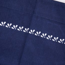 Uniwersalny fartuch bawełniany wiązany fartuszek kuchenny MODROTISK niebieski ochronny