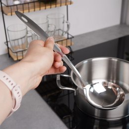 Chochla stalowa łyżka do nalewania zupy sosu 29 cm