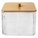 Pojemnik na Płatki Kosmetyczne WHITNEY 9,5 x 9,5 x 7,5 cm ORION Bambus