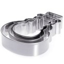 Wykrawacze do Ciastek 3 szt. LA CUCINA Bałwan Stal Nierdzewna 13 cm
