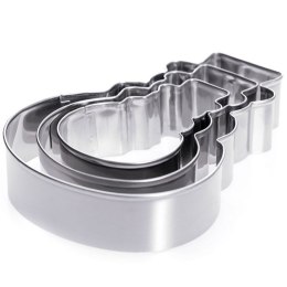Wykrawacze do Ciastek 3 szt. LA CUCINA Bałwan Stal Nierdzewna 13 cm