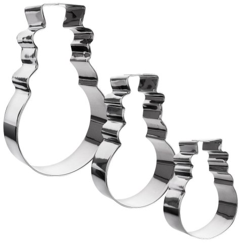 Wykrawacze do Ciastek 3 szt. LA CUCINA Bałwan Stal Nierdzewna 13 cm