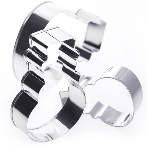 Wykrawacze do Ciastek 3 szt. LA CUCINA Bałwan Stal Nierdzewna 13 cm