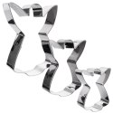 Wykrawacze do Ciastek 3 szt. LA CUCINA Anioł Stal Nierdzewna 12 cm