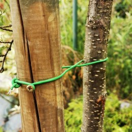 Drut powlekany z nożykiem / linka sznurek ogrodowy do wiązania roślin 30 m