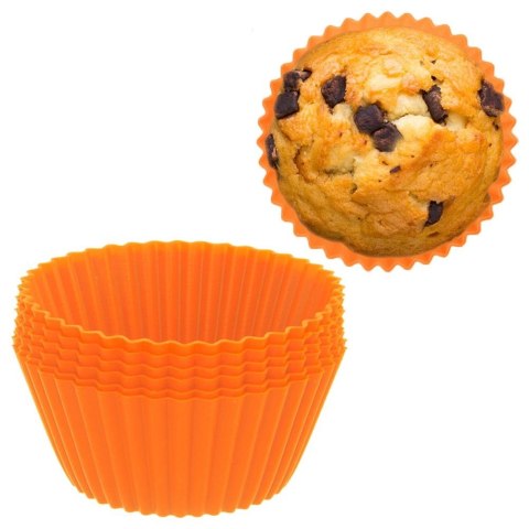 Foremki do Muffinek Silikonowe ORION SILLINIE 5,5 cm do Piekarnika 6 szt.