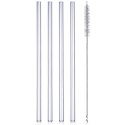 Słomki Szklane z Czyścikiem Zestaw 5 el. 20 cm Borokrzemowe Grube EH