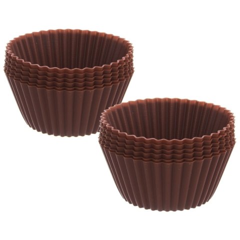 Foremki do Muffinek Silikonowe ORION SILLINIE 5,5 cm do Zmywarki 12 szt.