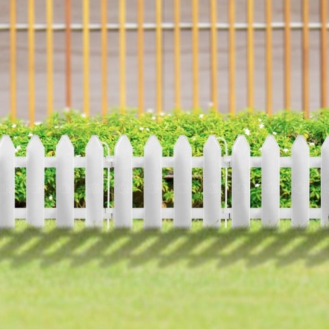 Płotek ogrodowy biały 20x15 cm 10 szt.