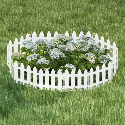 Płotek ogrodowy biały 20x15 cm 10 szt.