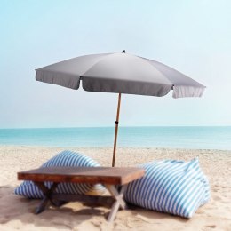 Parasol plażowy ogrodowy regulowany szary 200 cm