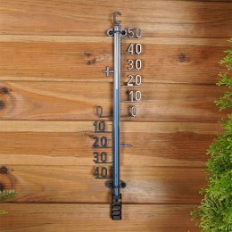 Termometr ogrodowy zewnętrzny balkonowy duży czarny XXL