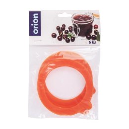Uszczelki do Słoików Zestaw 6 szt. Silikon ORION Szczelne 8,1 cm