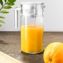 Dzbanek do Serwowania Nalewania Napojów Soków Szklany z Pokrywką VILDE 1,5l